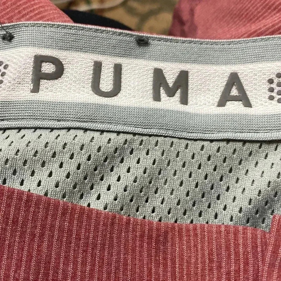 PUMA MENS SHORTS SIZE 32 RED PIN STRIPE GOOD CLEAN CONDITION - Picture 11 of 12